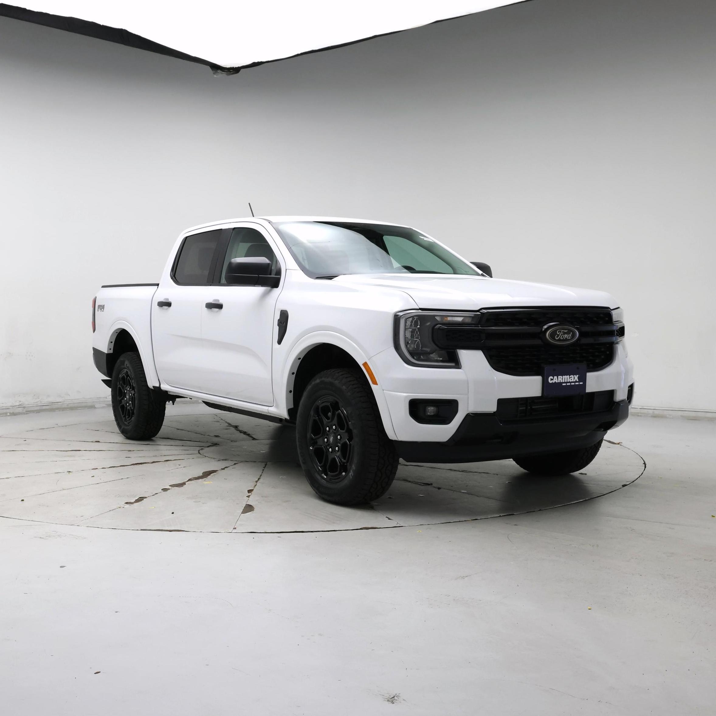 White 2025 Ford Ranger Pickup Truck Four-Wheel Drive Automatic