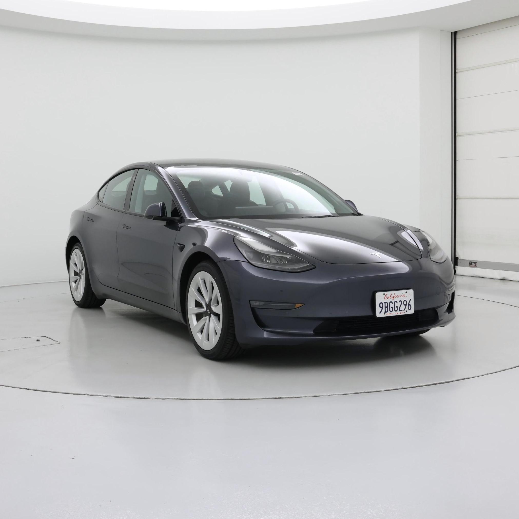 Gray 2022 Tesla Model 3 Long Range AWD Sedan All-Wheel Drive Automatic