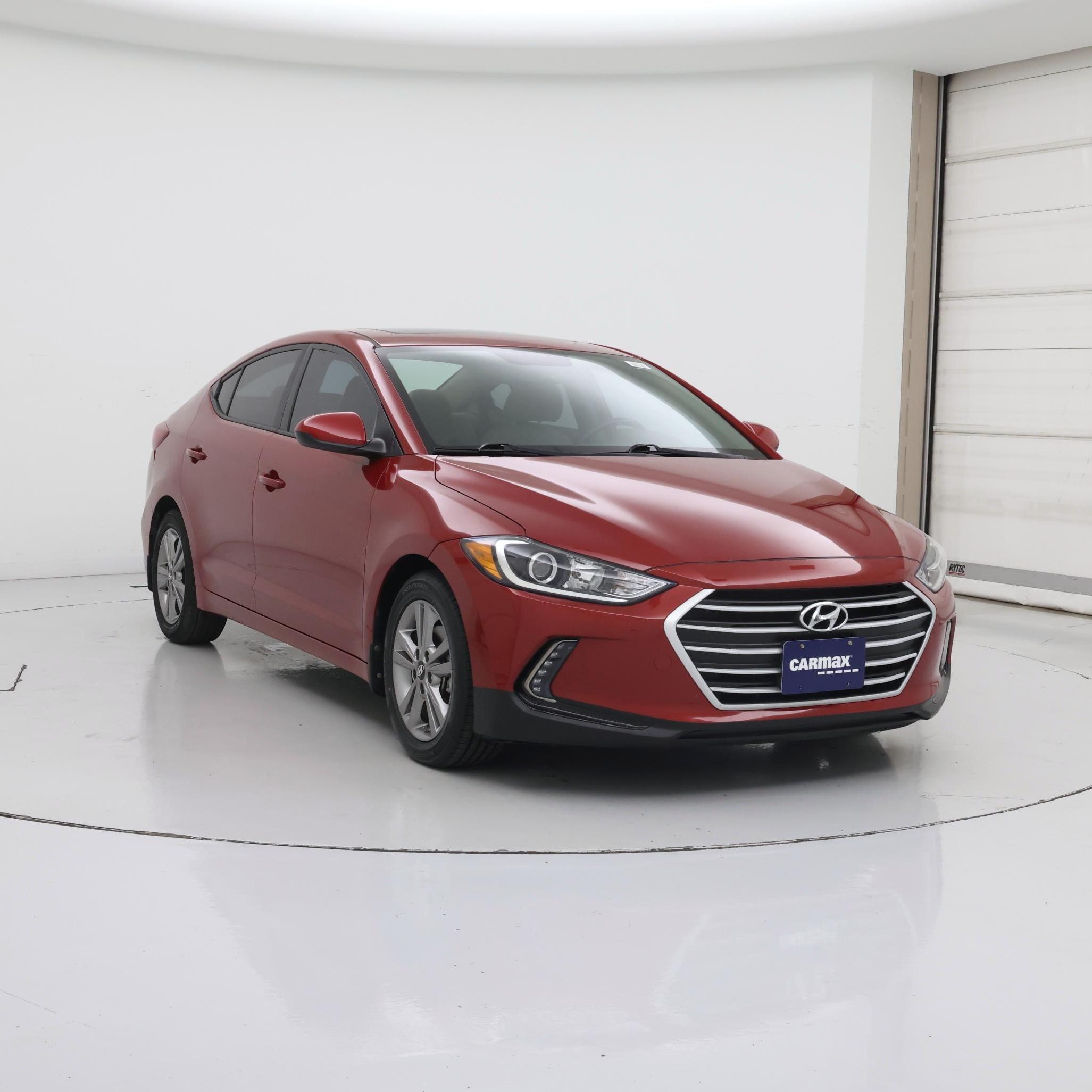 Red 2017 Hyundai Elantra Sedan Front-Wheel Drive Automatic