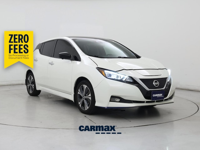 White 2022 Nissan LEAF SV Plus FWD Hatchback Front-Wheel Drive Automatic