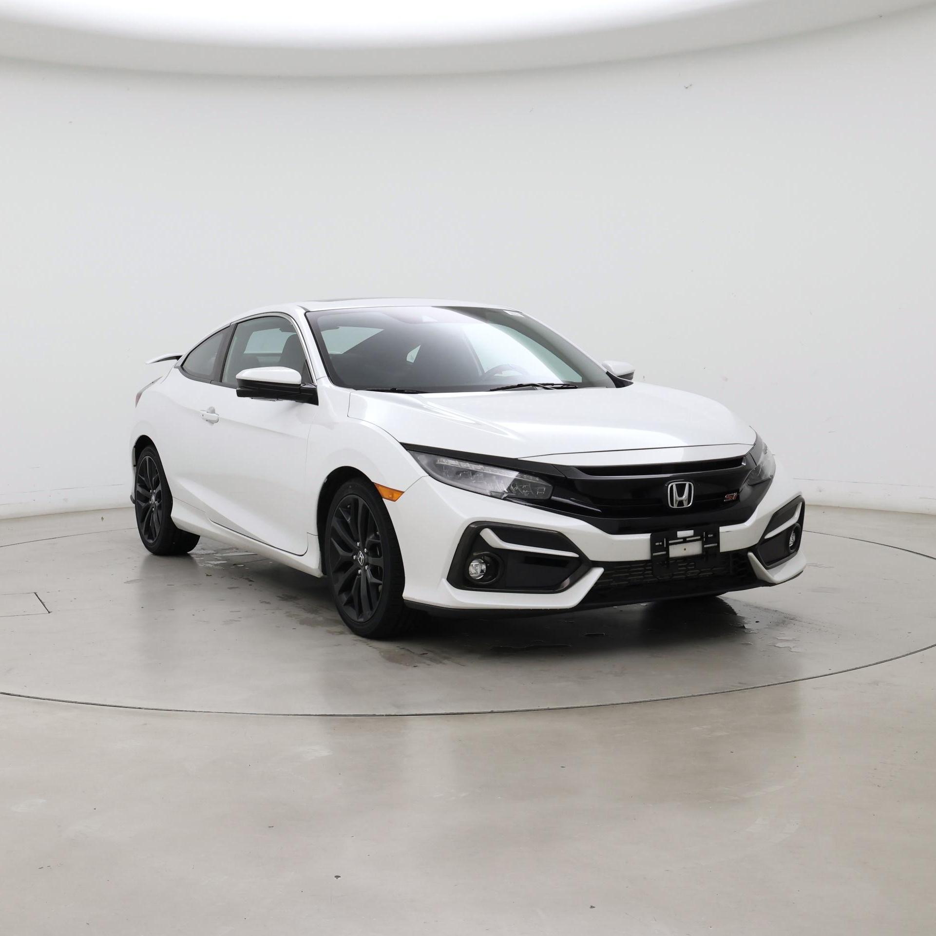White 2020 Honda Civic Coupe Front-Wheel Drive Manual