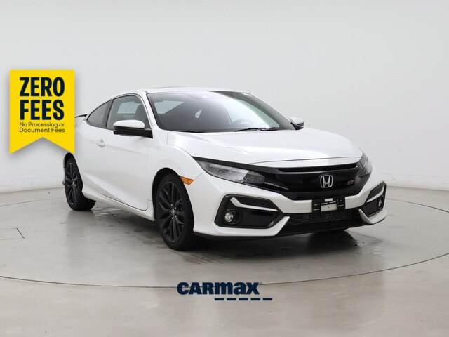 White 2020 Honda Civic Coupe Front-Wheel Drive Manual