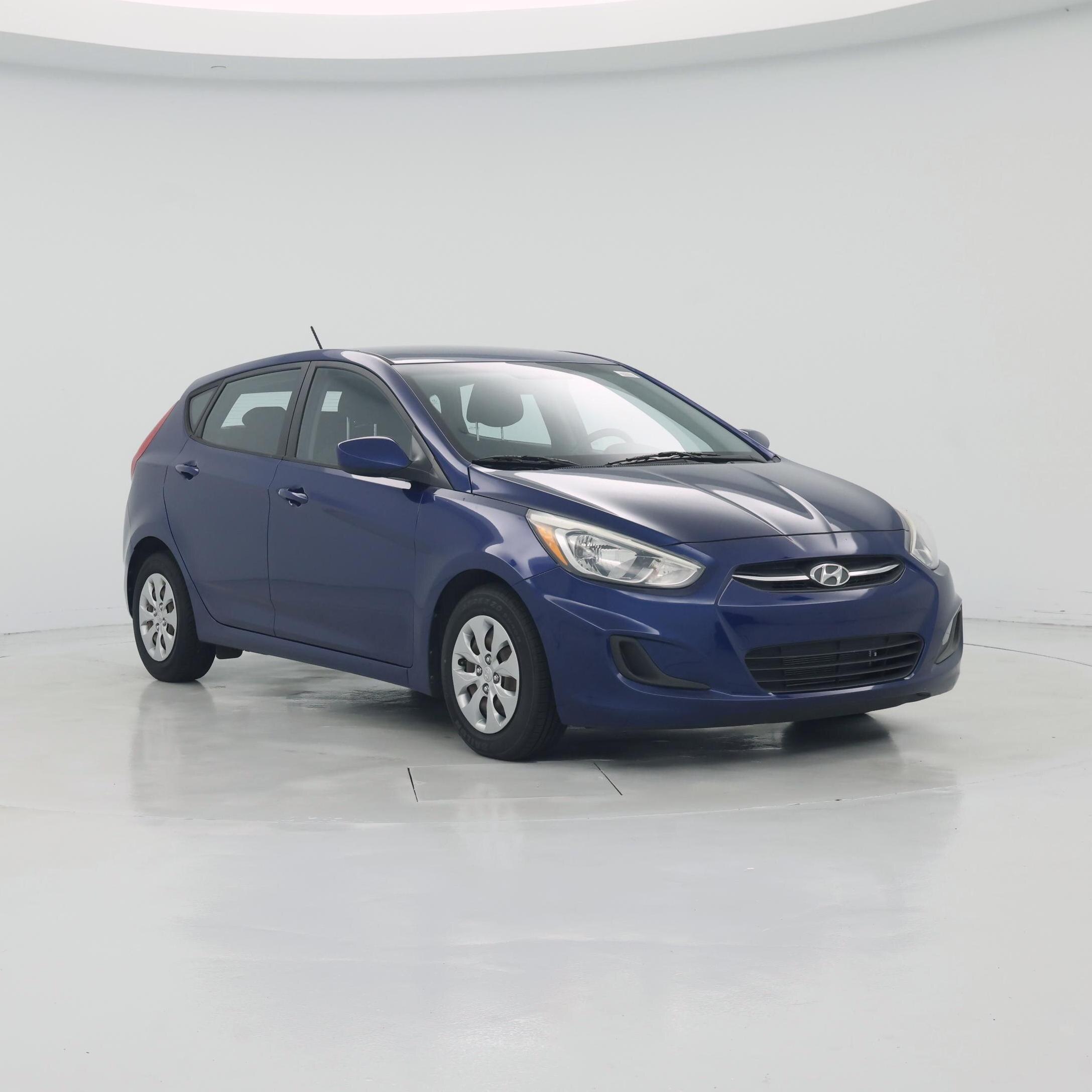 Blue 2015 Hyundai Accent GS 4-Door Hatchback FWD Hatchback Front-Wheel Drive Automatic