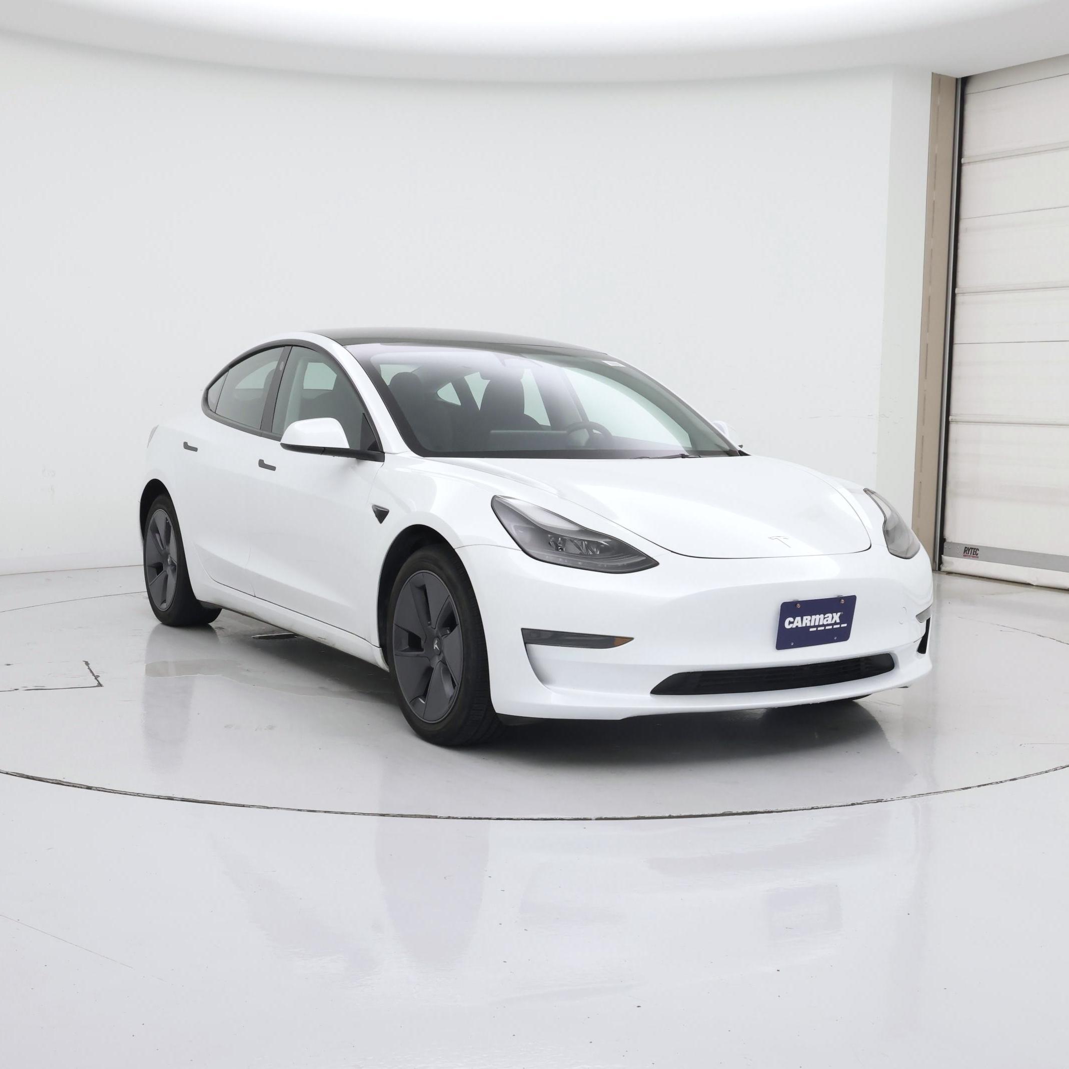White 2023 Tesla Model 3 RWD Sedan Rear-Wheel Drive Automatic