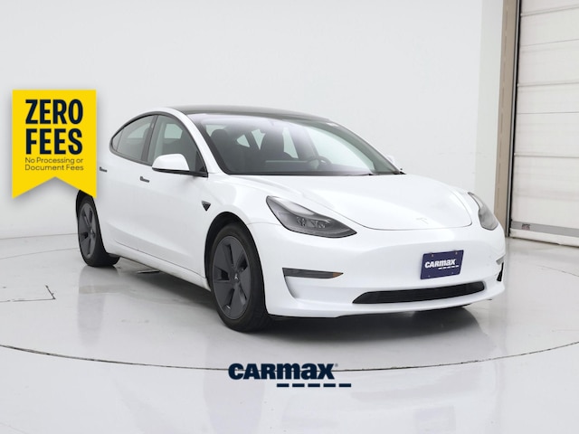 White 2023 Tesla Model 3 RWD Sedan Rear-Wheel Drive Automatic