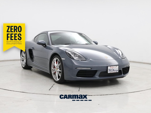Blue 2017 Porsche 718 Cayman S RWD Coupe Rear-Wheel Drive Automatic