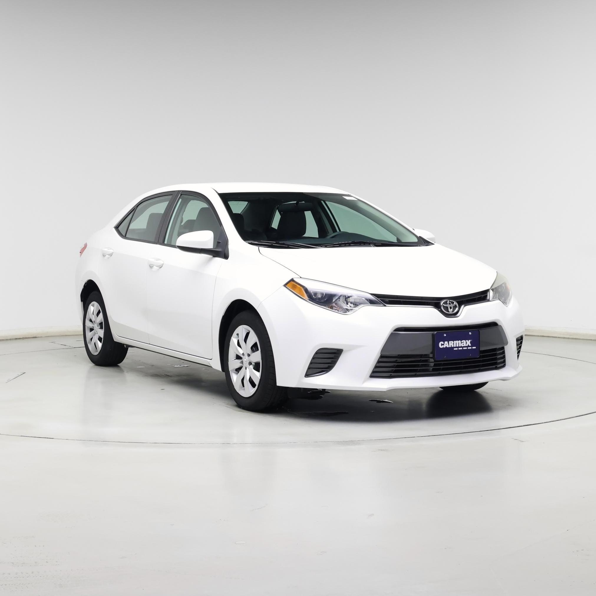 White 2016 Toyota Corolla LE Sedan Front-Wheel Drive Automatic