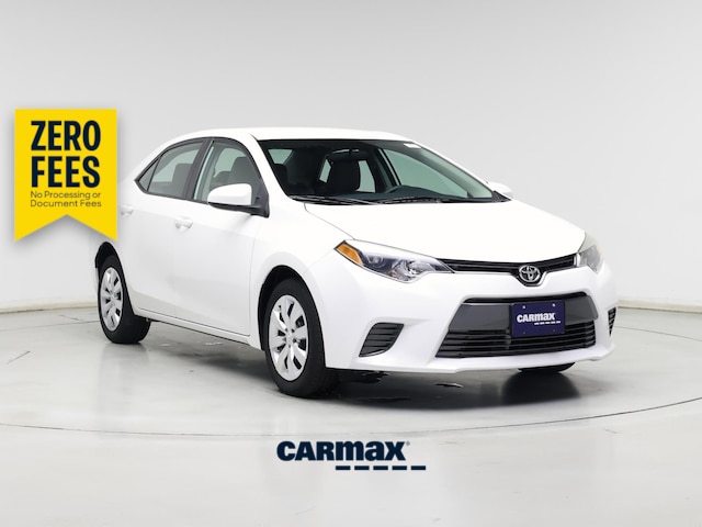 White 2016 Toyota Corolla LE Sedan Front-Wheel Drive Automatic