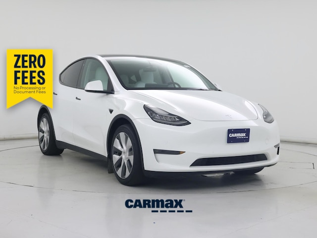 White 2021 Tesla Model Y Long Range AWD SUV / Crossover All-Wheel Drive Automatic