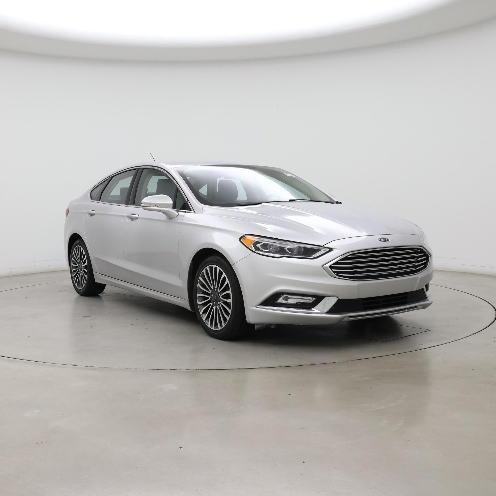 Silver 2017 Ford Fusion Sedan Front-Wheel Drive Automatic