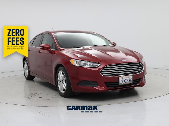 Red 2016 Ford Fusion Sedan Front-Wheel Drive Automatic