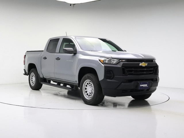 Gray 2025 Chevrolet Colorado Work Truck Crew Cab 4WD Pickup Truck Four-Wheel Drive Automatic