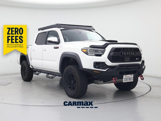White 2021 Toyota Tacoma TRD Pro Double Cab 4WD Pickup Truck Four-Wheel Drive Automatic