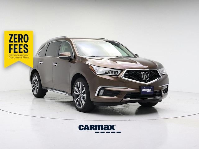 Brown 2019 Acura MDX SH-AWD with Advance Package SUV / Crossover All-Wheel Drive Automatic