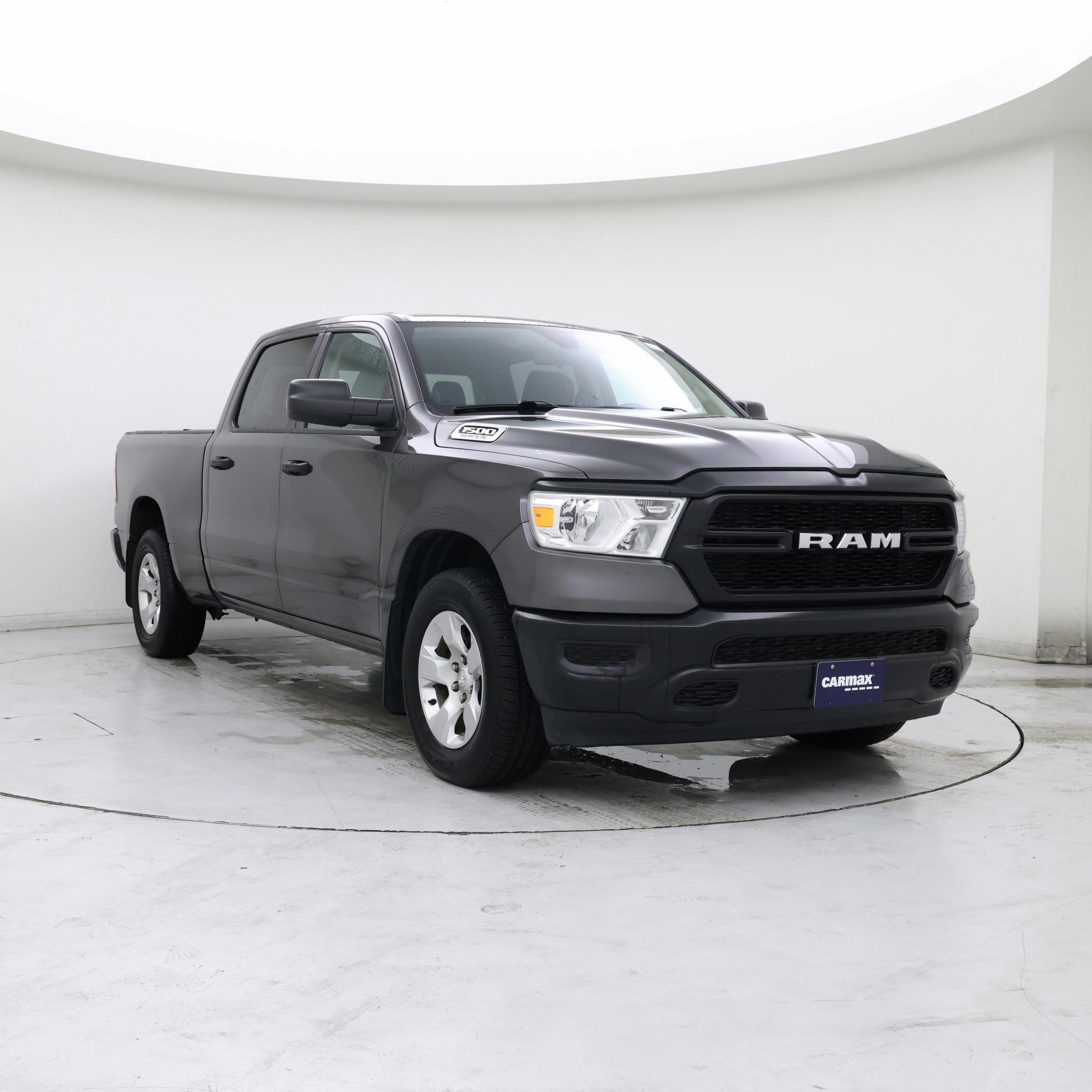 Gray 2019 RAM 1500 Tradesman Crew Cab 4WD Pickup Truck Four-Wheel Drive Automatic