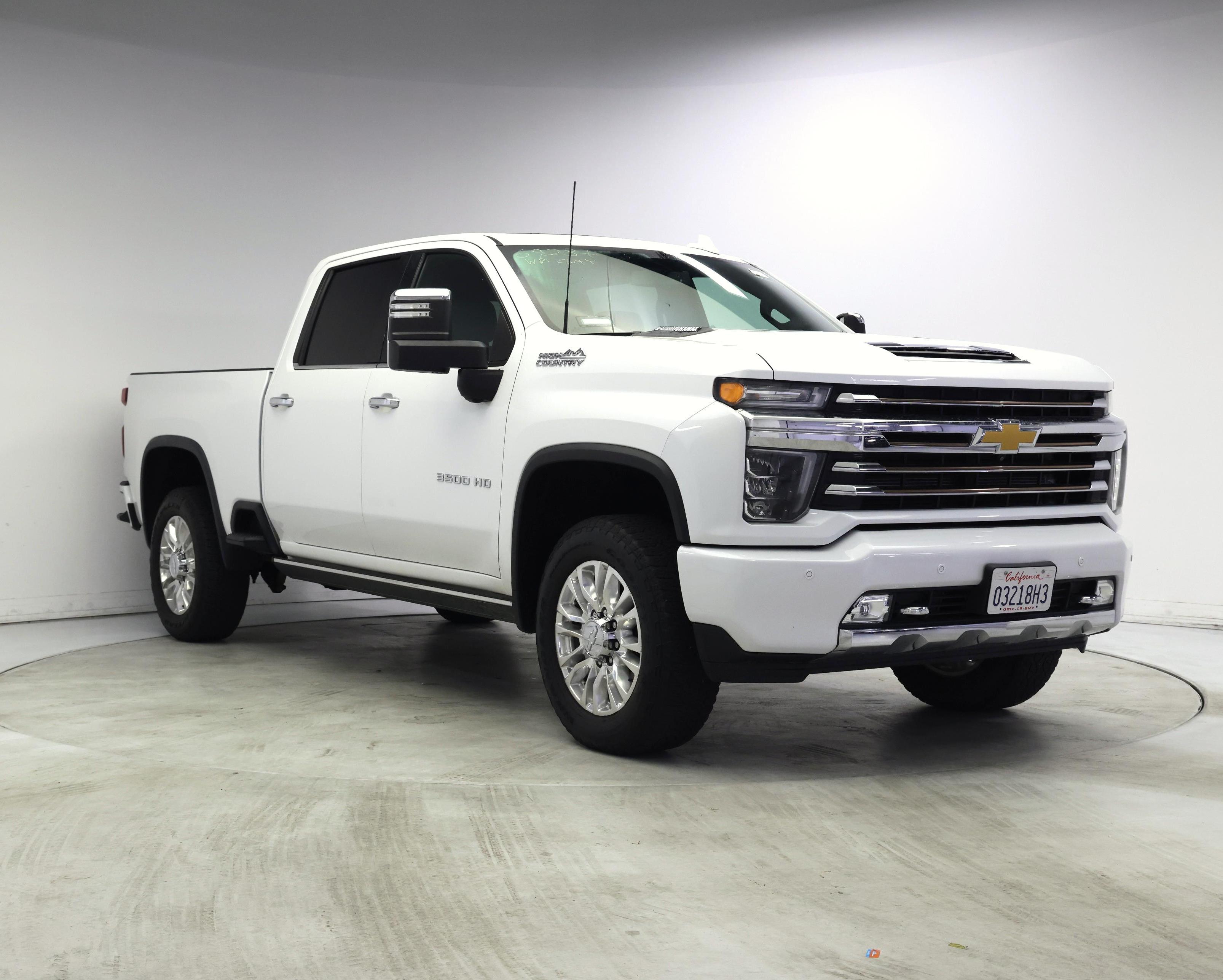 White 2021 Chevrolet Silverado 3500HD Pickup Truck Four-Wheel Drive Automatic