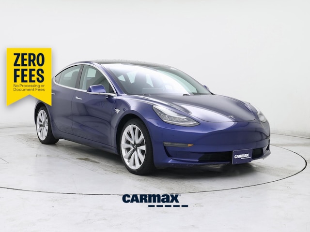 Blue 2020 Tesla Model 3 Long Range AWD Sedan All-Wheel Drive Automatic