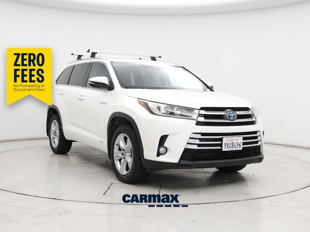White 2017 Toyota Highlander Hybrid Limited SUV / Crossover All-Wheel Drive Automatic