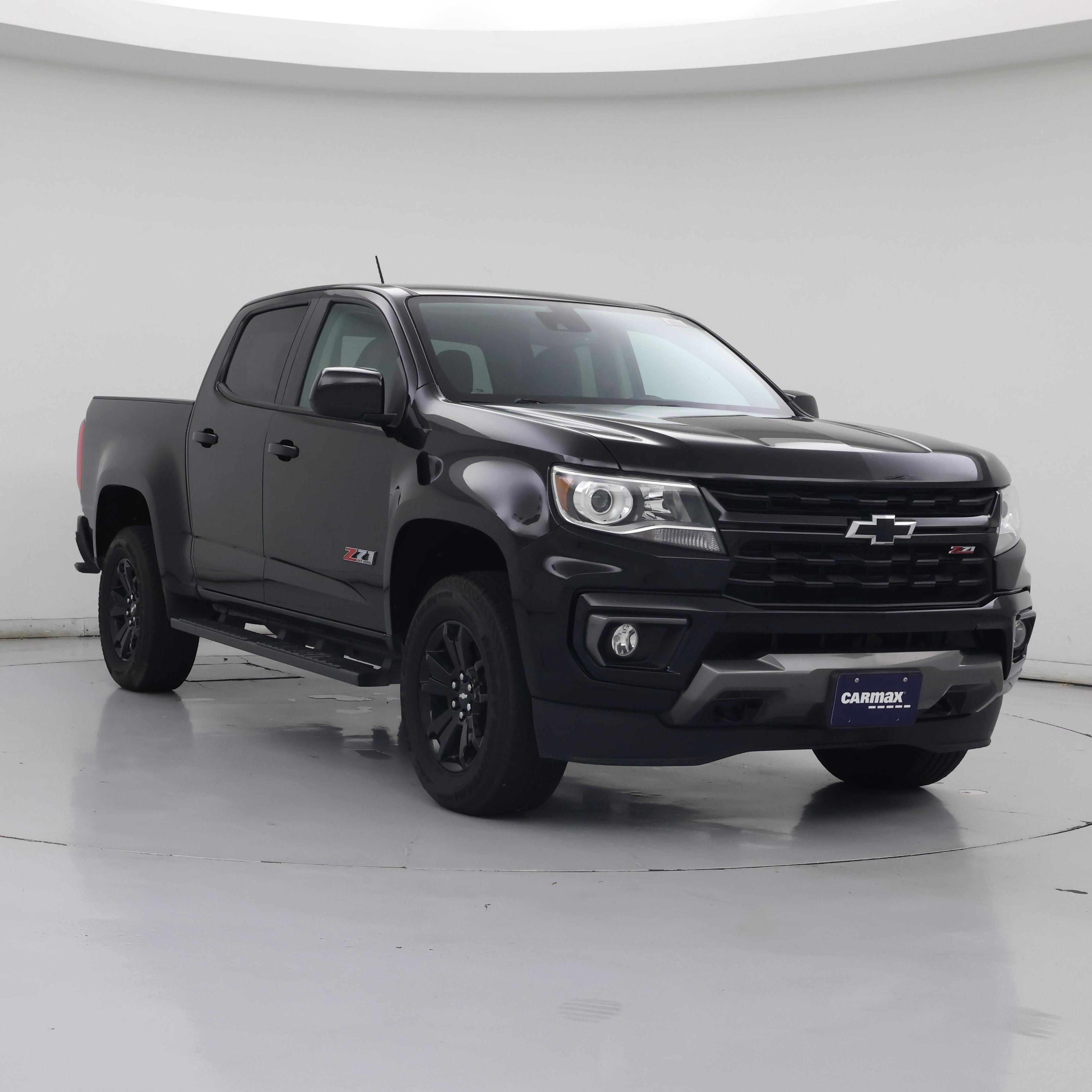 Black 2021 Chevrolet Colorado Z71 Crew Cab 4WD Pickup Truck Four-Wheel Drive Automatic