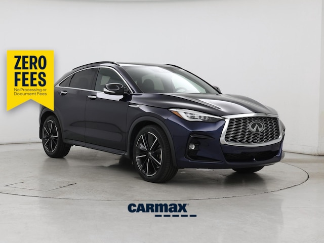 Blue 2022 INFINITI QX55 Essential AWD SUV / Crossover All-Wheel Drive Automatic