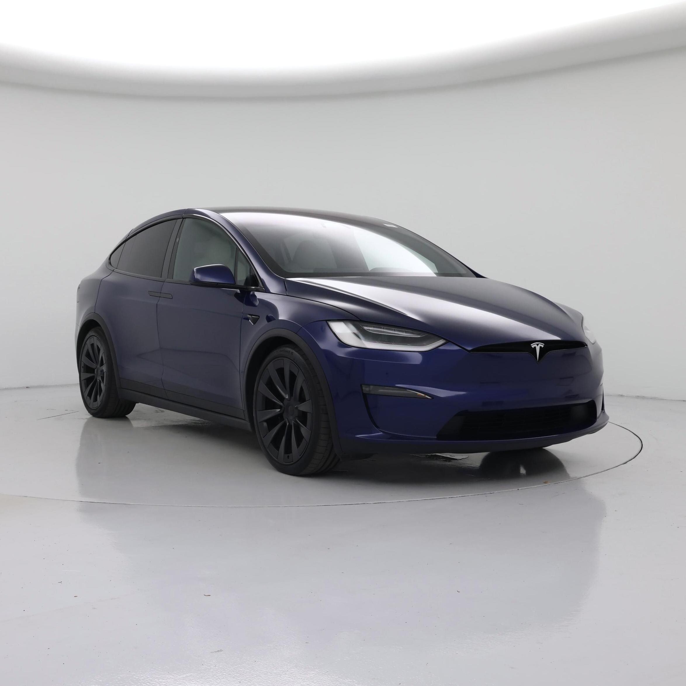 Blue 2022 Tesla Model X Plaid AWD SUV / Crossover All-Wheel Drive Automatic