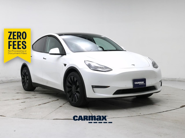 White 2021 Tesla Model Y Long Range AWD SUV / Crossover All-Wheel Drive Automatic
