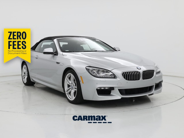 Silver 2015 BMW 6 Series 640i Convertible RWD Convertible Rear-Wheel Drive Automatic