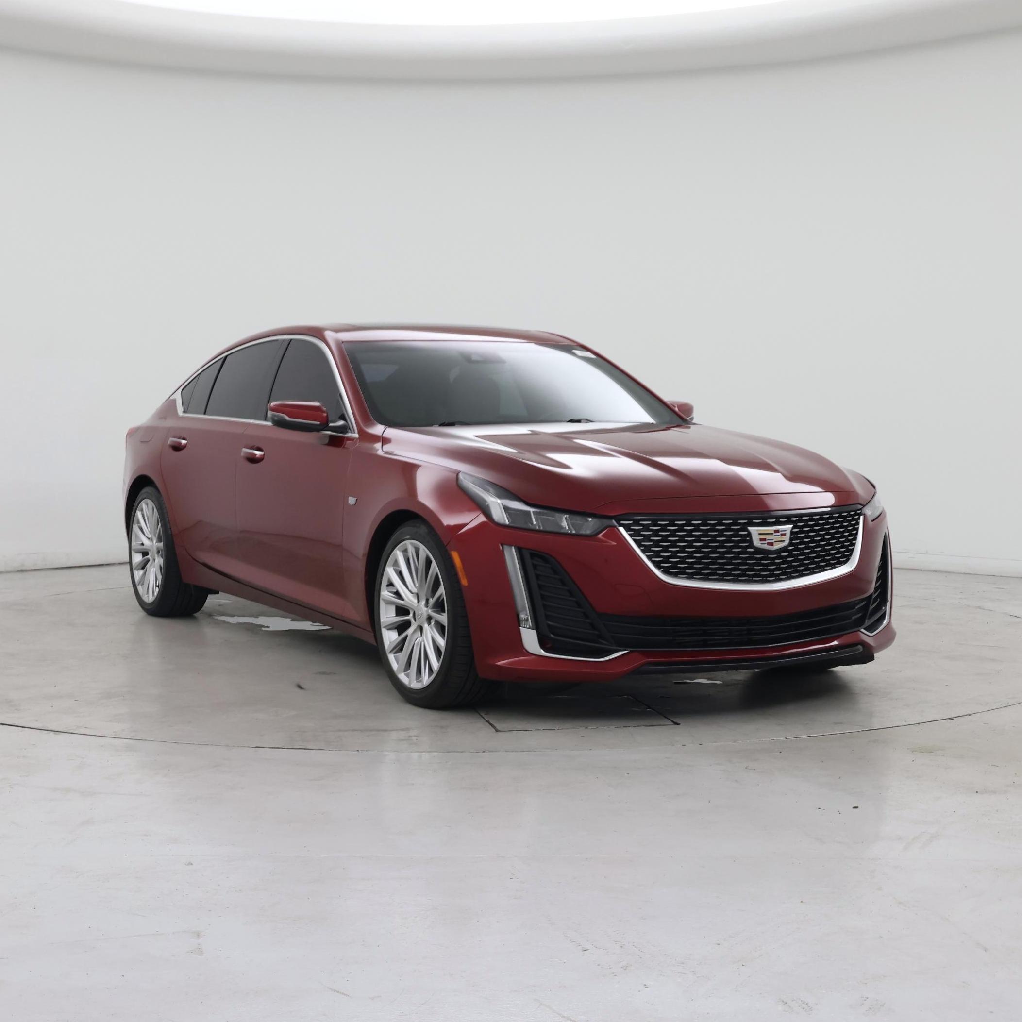Red 2021 Cadillac CT5 Sedan Rear-Wheel Drive Automatic