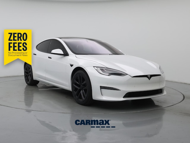 White 2021 Tesla Model S Sedan All-Wheel Drive Automatic
