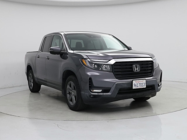 Gray 2023 Honda Ridgeline RTL AWD Pickup Truck All-Wheel Drive Automatic