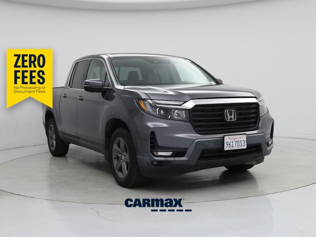 Gray 2023 Honda Ridgeline RTL AWD Pickup Truck All-Wheel Drive Automatic