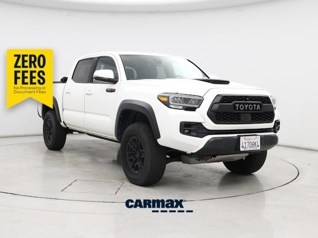 White 2021 Toyota Tacoma Pickup Truck Four-Wheel Drive Automatic