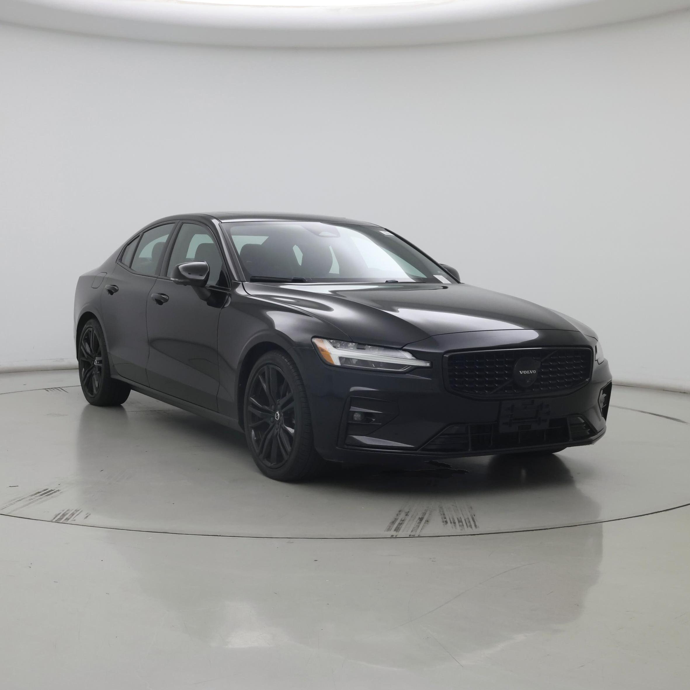 Black 2024 Volvo S60 B5 Plus Black Edition FWD Sedan Front-Wheel Drive Automatic