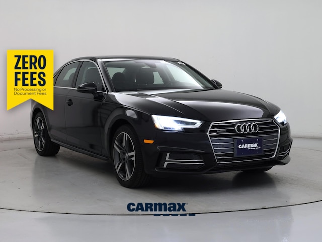 Black 2018 Audi A4 2.0 TFSI quattro Premium Plus AWD Sedan All-Wheel Drive Automatic