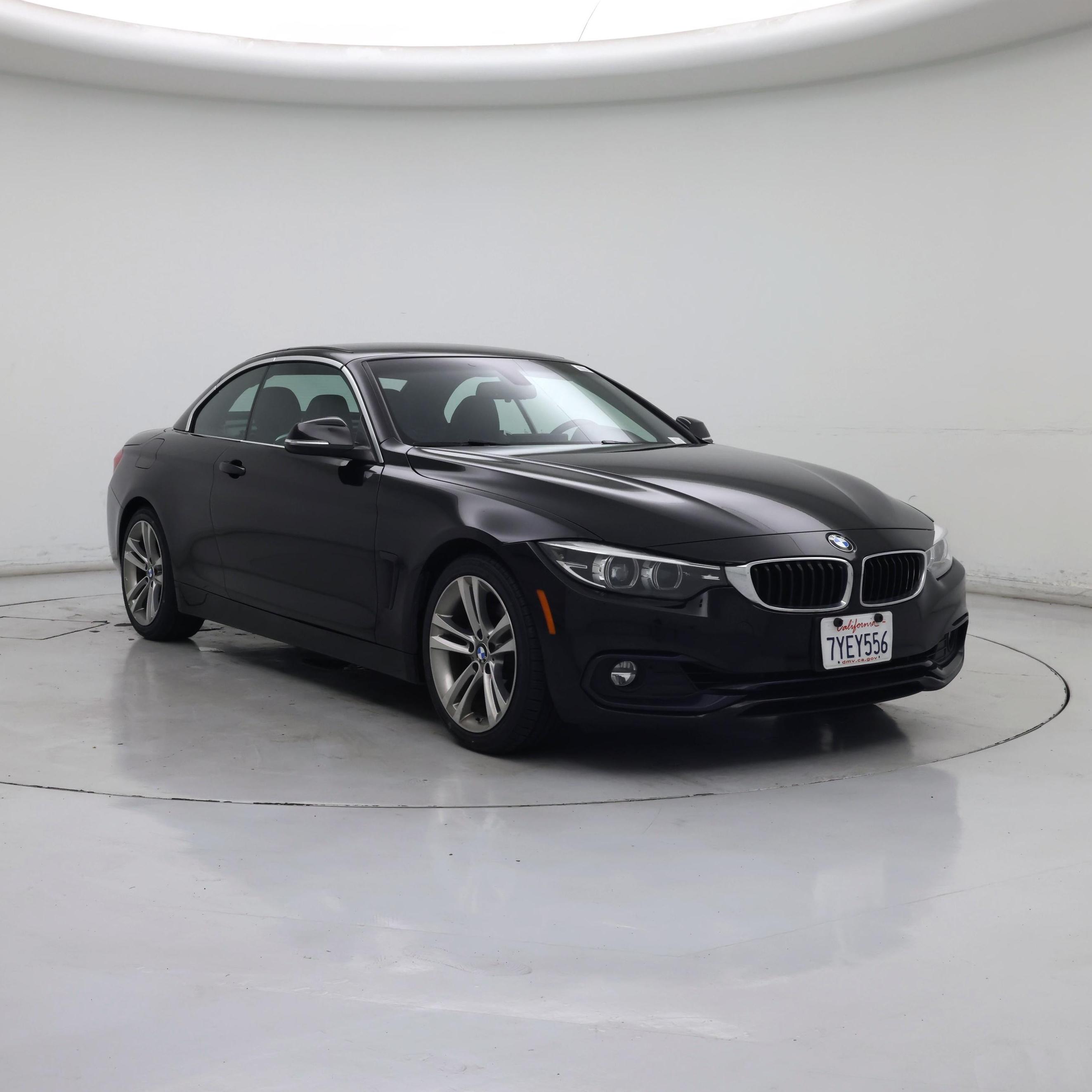 Black 2018 BMW 4 Series Convertible Rear-Wheel Drive Automatic
