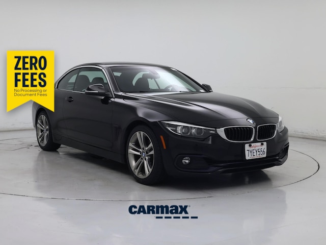 Black 2018 BMW 4 Series Convertible Rear-Wheel Drive Automatic