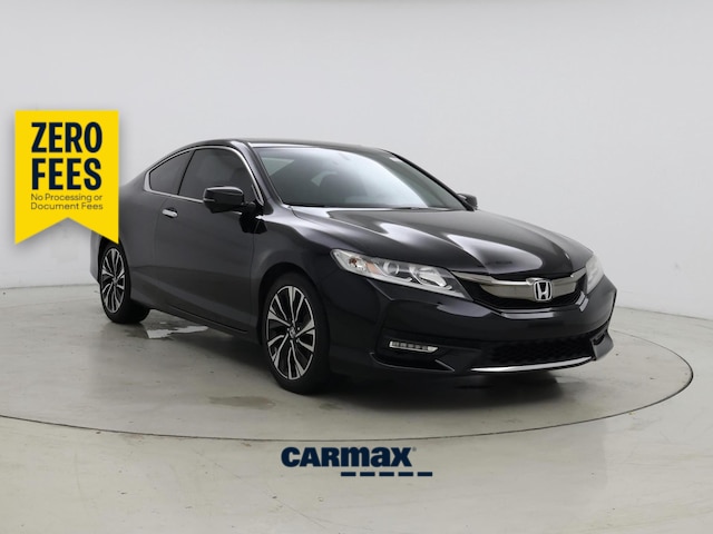 Black 2017 Honda Accord Coupe EX-L Coupe Front-Wheel Drive Automatic