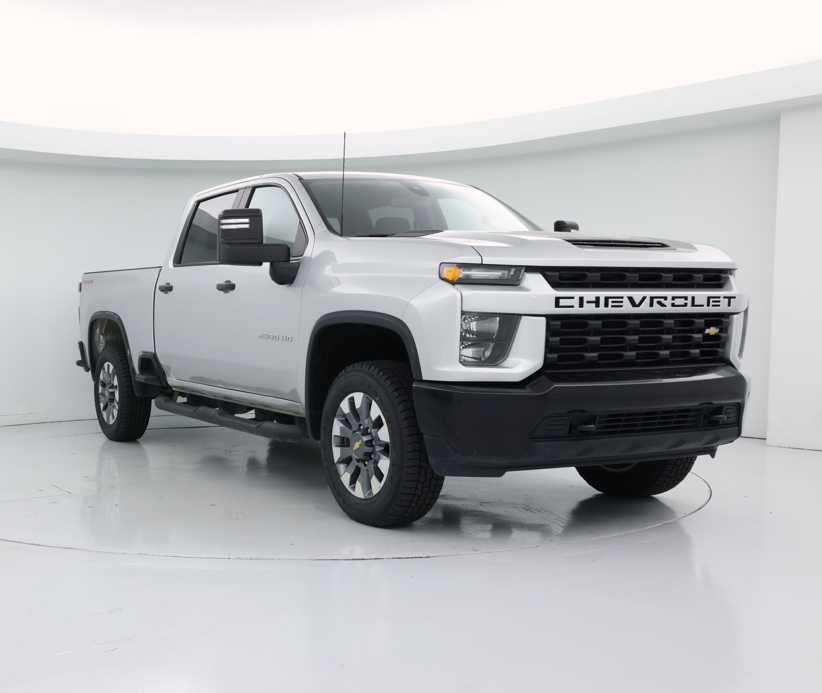 Silver 2023 Chevrolet Silverado 2500HD Pickup Truck Four-Wheel Drive Automatic