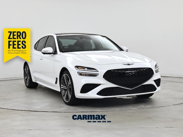 White 2025 Genesis G70 3.3T Sport Advanced RWD Sedan Rear-Wheel Drive Automatic