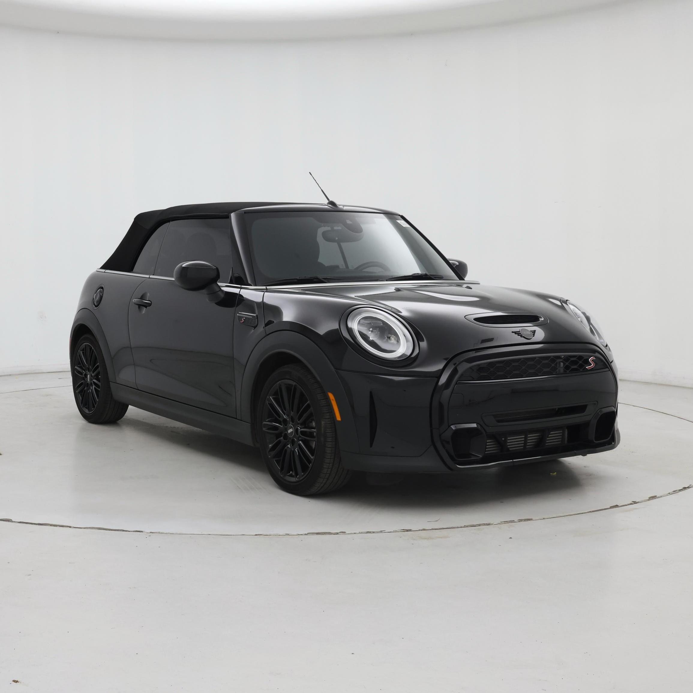 Black 2023 MINI Cooper Convertible Front-Wheel Drive Automatic
