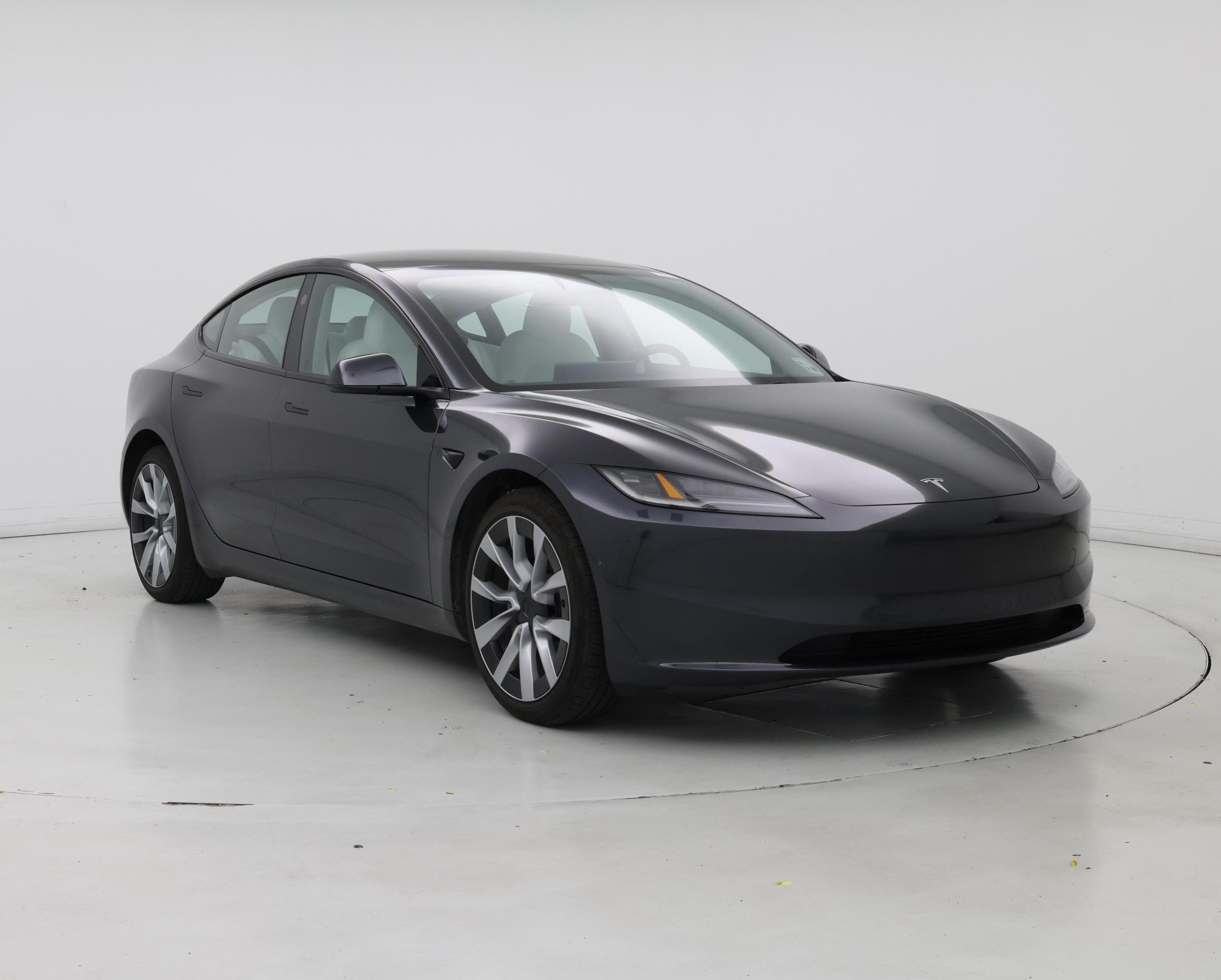 Gray 2025 Tesla Model 3 Long Range RWD Sedan Rear-Wheel Drive Automatic