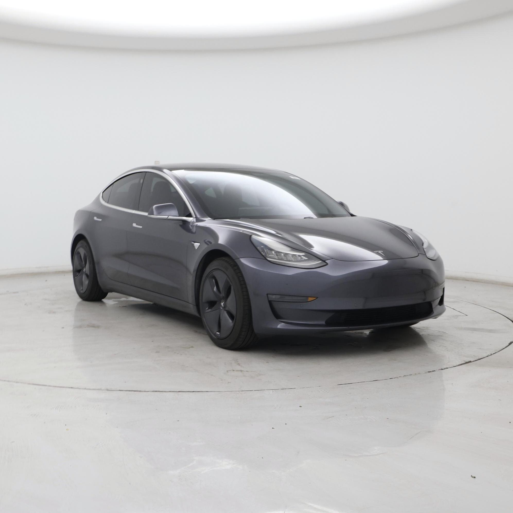 Gray 2019 Tesla Model 3 Sedan All-Wheel Drive Automatic