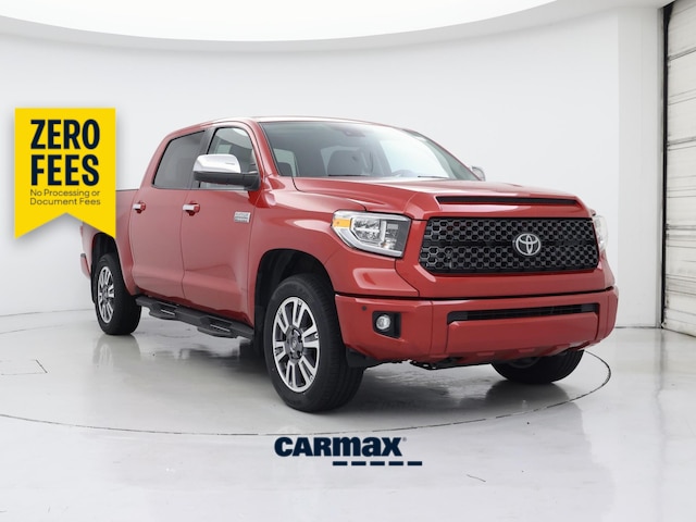 Red 2021 Toyota Tundra Pickup Truck Four-Wheel Drive Automatic