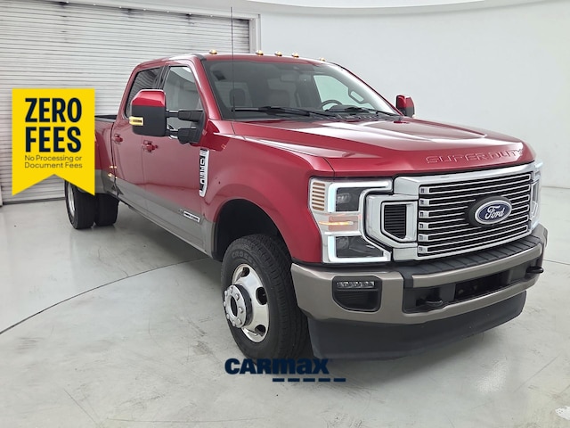 Red 2022 Ford F-350 Super Duty Pickup Truck Four-Wheel Drive Automatic