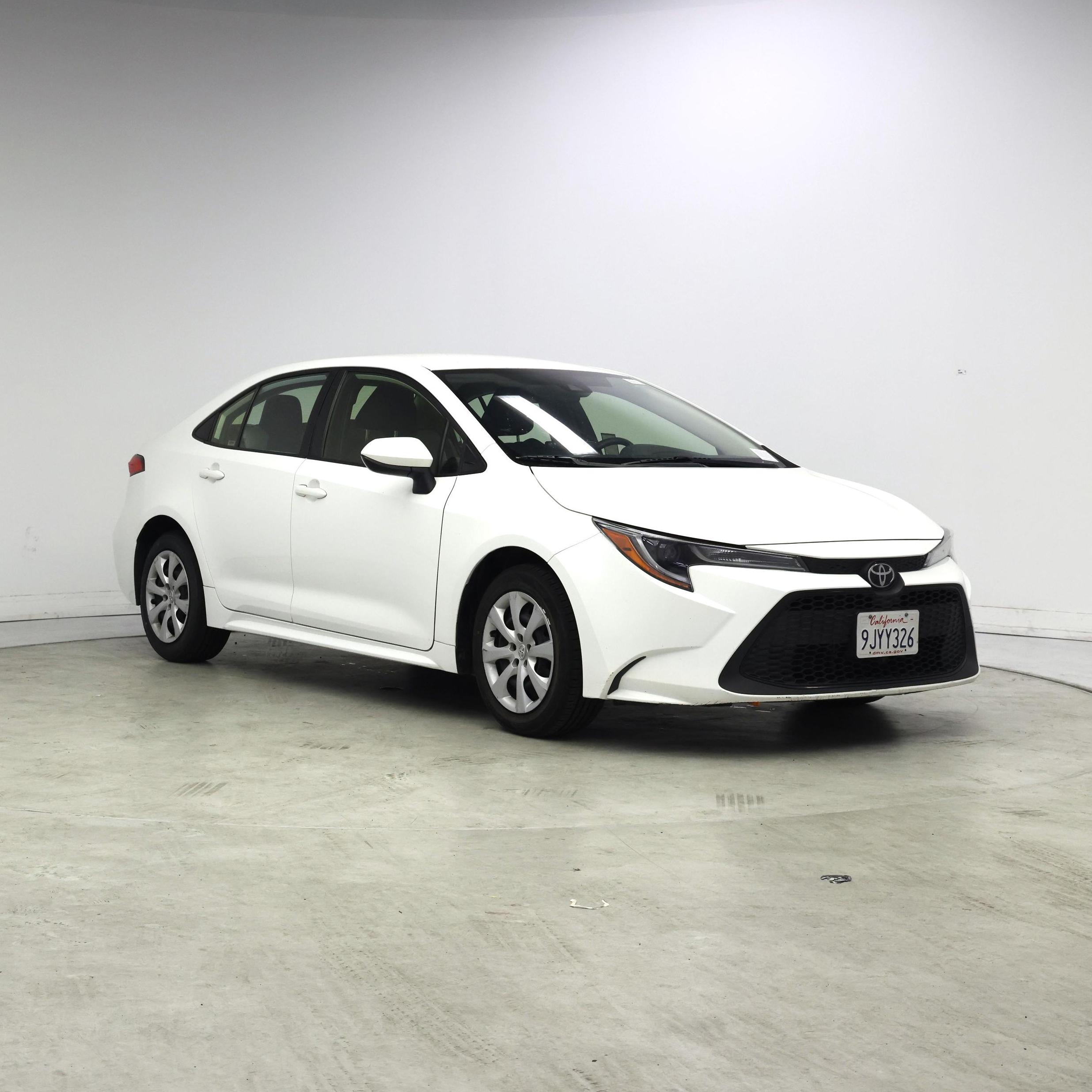 White 2022 Toyota Corolla LE FWD Sedan Front-Wheel Drive Automatic