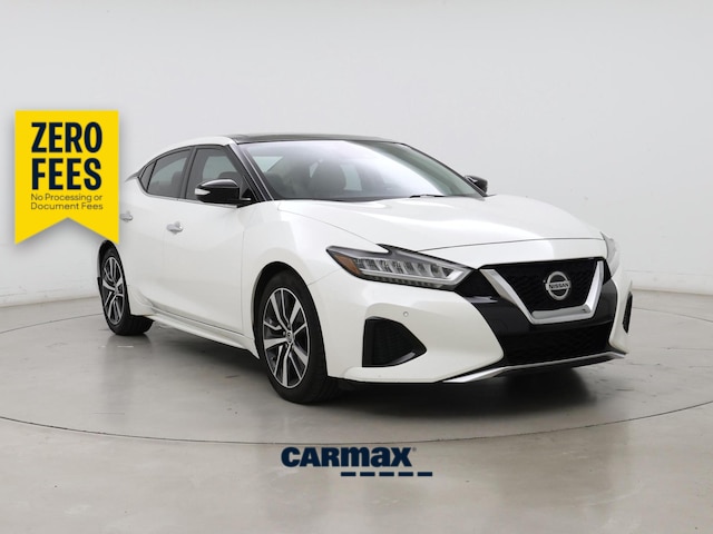 White 2020 Nissan Maxima Sedan Front-Wheel Drive Automatic