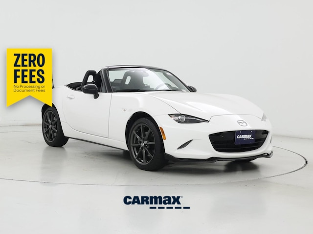 White 2017 Mazda MX-5 Miata Club RWD Convertible Rear-Wheel Drive Manual