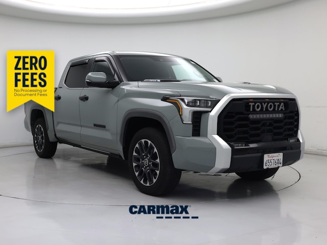 Gray 2024 Toyota Tundra Hybrid Limited HV CrewMax Cab 4WD Pickup Truck Four-Wheel Drive Automatic