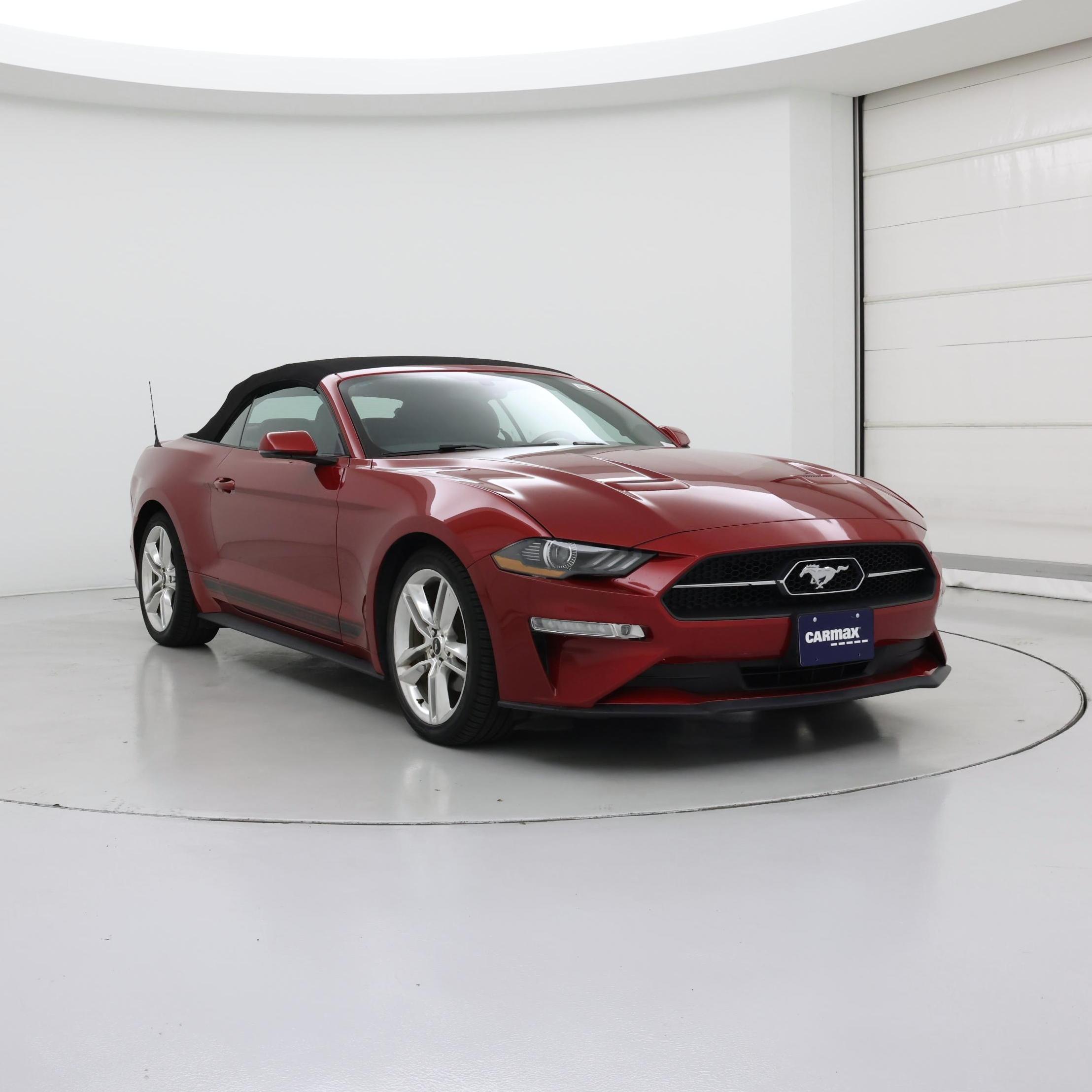 Red 2020 Ford Mustang Convertible Rear-Wheel Drive Automatic