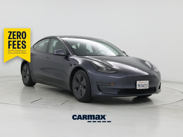 Gray 2023 Tesla Model 3 RWD Sedan Rear-Wheel Drive Automatic